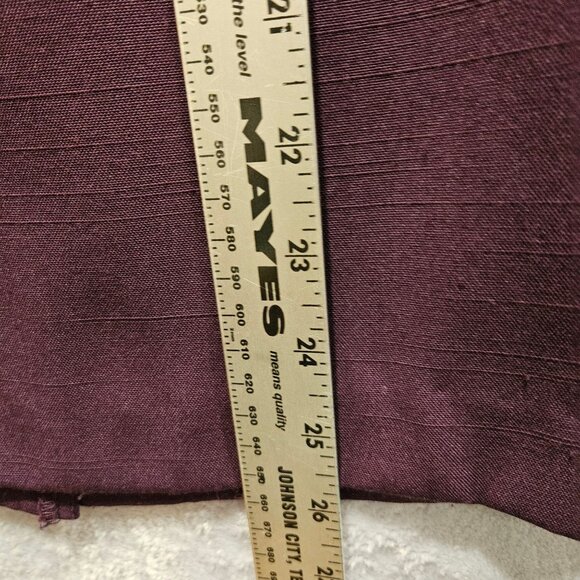 Liz Baker Essentials Skirt Suit Set Womens 16 Dark Purple notched Pleated career - Picture 9 of 12